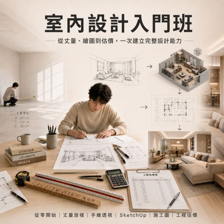 室內設計入門班，正方形