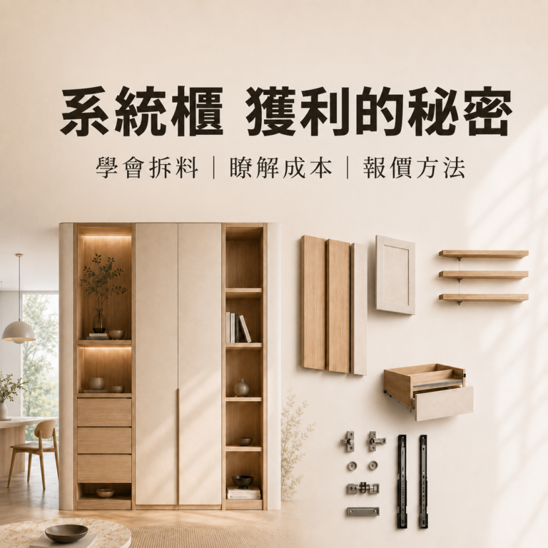 系統櫃獲利的秘密正方形